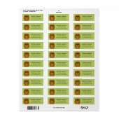Cavalier King Charles Spaniel Return Address Label (Full Sheet)