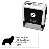 Cavalier King Charles Spaniel Return Address Zelfinktende Stempel (In situ)