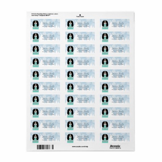 Cavalier King Charles Spaniel Return Labels (Full Sheet)