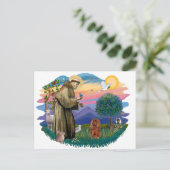 Cavalier King Charles Spaniel (robijn) Briefkaart (Staand voorkant)