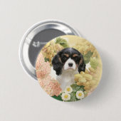 Cavalier King Charles Spaniel Ronde Button 5,7 Cm (Voorkant /achterkant)