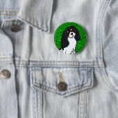 Cavalier King Charles Spaniel Ronde Button 5,7 Cm (In situ)
