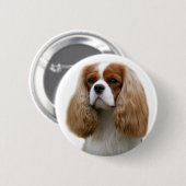 Cavalier King Charles Spaniel Ronde Button 5,7 Cm (Voorkant /achterkant)