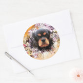 Cavalier King Charles Spaniel Ronde Sticker (Envelop)