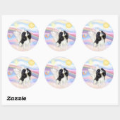 Cavalier King Charles Spaniel Ronde Sticker (Vel)