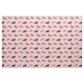 Cavalier King Charles Spaniel roze Stof (Fat Quarter)