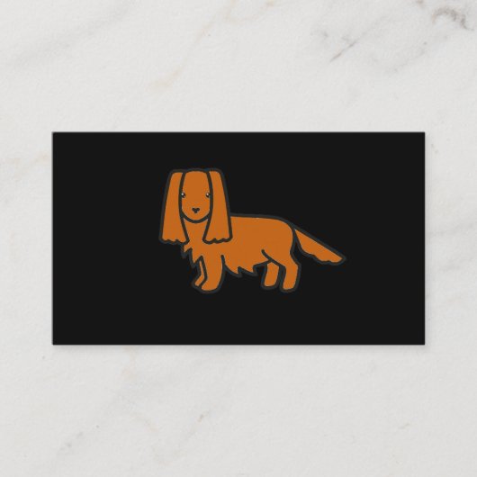 Cavalier King Charles Spaniel Ruby cartoon Visitekaartje (Voorkant)
