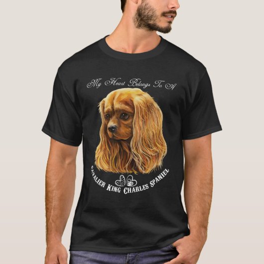 Cavalier King Charles Spaniel Ruby Cavalier King C T-shirt (Voorkant)
