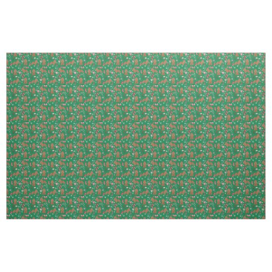 Cavalier King Charles Spaniel ruby kerst Stof (Yard (91,4 cm))