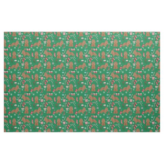 Cavalier King Charles Spaniel ruby kerst Stof (Fat Quarter)