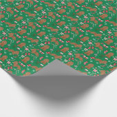 Cavalier King Charles Spaniel Ruby Kerstmis Cadeaupapier (Hoek)