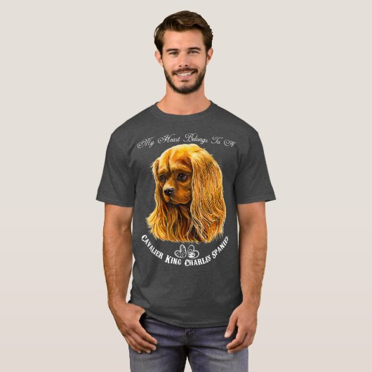 Cavalier King Charles Spaniel Ruby T-shirt (Voorkant volledig)