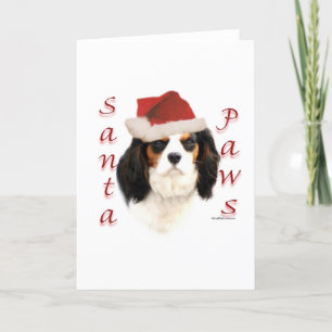 Cavalier King Charles Spaniel Santa Paws Feestdagen Kaart