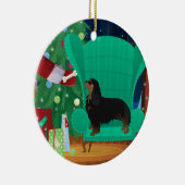 Cavalier King Charles Spaniel - Santa's Gift Keramisch Ornament (Rechts)