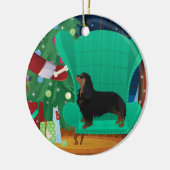 Cavalier King Charles Spaniel - Santa's Gift Keramisch Ornament (Links)