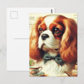 Cavalier King Charles Spaniel Schilderij Briefkaart (Voorkant / Achterkant)