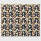 Cavalier King Charles Spaniel Schilderij Cadeaupapier (Vlak)