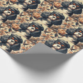 Cavalier King Charles Spaniel Schilderij Cadeaupapier (Hoek)