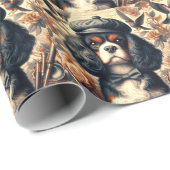Cavalier King Charles Spaniel Schilderij Cadeaupapier (Rol Hoek)
