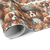 Cavalier King Charles Spaniel Schilderij Cadeaupapier (Rol Hoek)