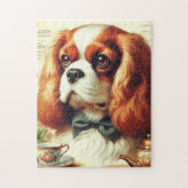 Cavalier King Charles Spaniel Schilderij Legpuzzel (Verticaal)