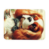 Cavalier King Charles Spaniel Schilderij Magneet (Horizontaal)