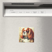  Cavalier King Charles Spaniel Schilderij Magneet (Insitu (Vaatwasser))