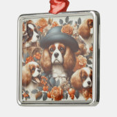 Cavalier King Charles Spaniel Schilderij Metalen Ornament (Links)