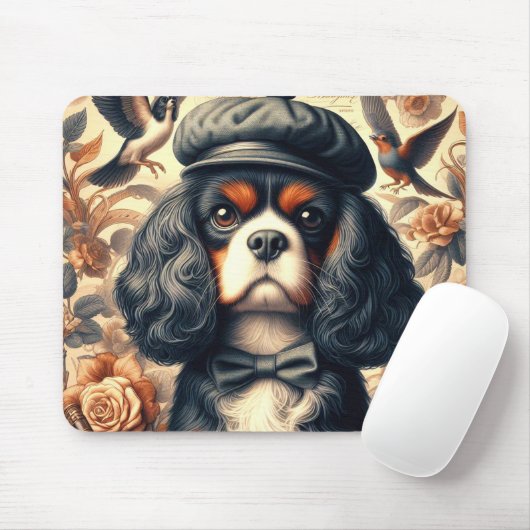 Cavalier King Charles Spaniel Schilderij Muismat (Met muis)