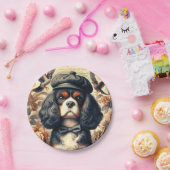 Cavalier King Charles Spaniel Schilderij Papieren Bordje (Feest)