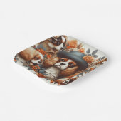 Cavalier King Charles Spaniel Schilderij Papieren Bordje (Gebogen)