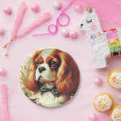  Cavalier King Charles Spaniel Schilderij Papieren Bordje (Feest)
