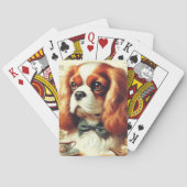 Cavalier King Charles Spaniel Schilderij Pokerkaarten (Achterkant)