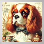  Cavalier King Charles Spaniel Schilderij Poster (Voorkant)