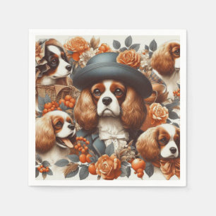 Cavalier King Charles Spaniel Schilderij Servet