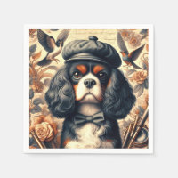 Cavalier King Charles Spaniel Schilderij