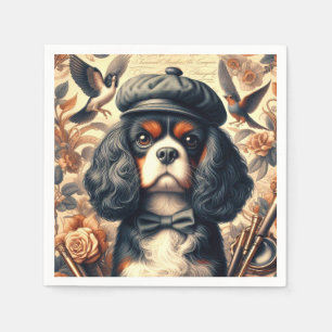 Cavalier King Charles Spaniel Schilderij Servet