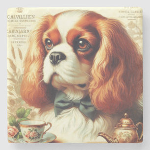 Cavalier King Charles Spaniel Schilderij Stenen Onderzetter