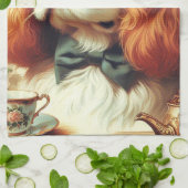Cavalier King Charles Spaniel Schilderij Theedoek (Gevouwen)