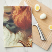Cavalier King Charles Spaniel Schilderij Theedoek (Quarter Fold)