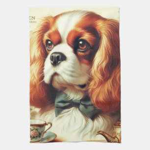  Cavalier King Charles Spaniel Schilderij Theedoek