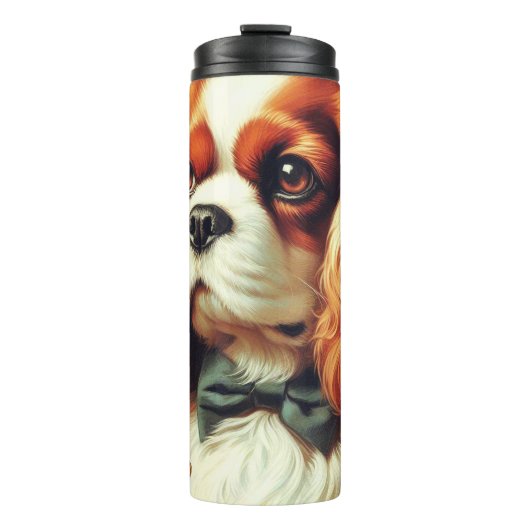 Cavalier King Charles Spaniel Schilderij Thermosbeker (Voorkant)