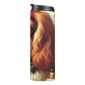 Cavalier King Charles Spaniel Schilderij Thermosbeker (Geroteerd rechts)