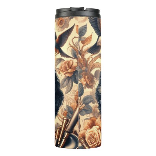 Cavalier King Charles Spaniel Schilderij Thermosbeker (Achterkant)