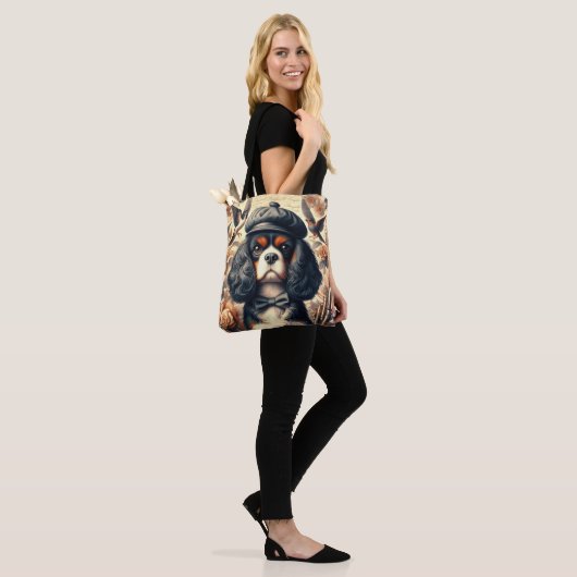Cavalier King Charles Spaniel Schilderij Tote Bag (Op model)