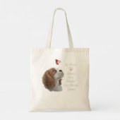 Cavalier King Charles Spaniel Shirt, dog mom, dad Tote Bag (Achterkant)