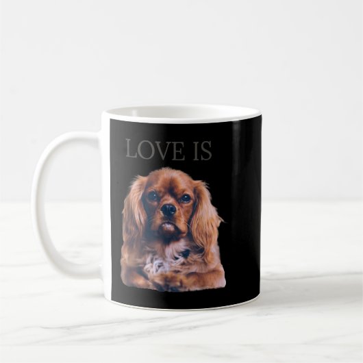 Cavalier King Charles Spaniel Shirt Mannen Koffiemok (Links)