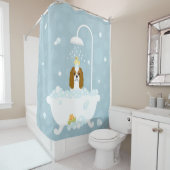 Cavalier King Charles Spaniel Shower Curtain Douchegordijn (In situ)