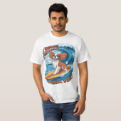 Cavalier King Charles Spaniel Shreds Golfsurfen T-shirt (Voorkant volledig)