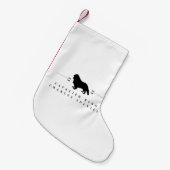 Cavalier King Charles Spaniel silhouette -1- Kleine Kerstsok (Voorkant (Hangend))